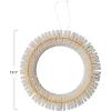 imageCreative CoOp 1912 Round Handmade Recycled Paper Honeycomb Wreath Cream Color