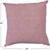imageCreative CoOp 24quot Square Woven Cotton Pillow wPiping Red