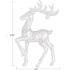 imageCreative CoOp Acrylic Reindeer Decor Iridescent Finish