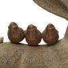 imageCreative CoOp Decorative Resting Rabbit with Birds Figurine BrownDistressed Brown