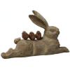 imageCreative CoOp Decorative Resting Rabbit with Birds Figurine BrownDistressed Brown