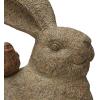 imageCreative CoOp Decorative Resting Rabbit with Birds Figurine BrownDistressed Brown