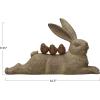 imageCreative CoOp Decorative Resting Rabbit with Birds Figurine BrownDistressed Brown