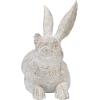 imageCreative CoOp Decorative Resting Rabbit with Birds Figurine BrownWhite