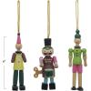 imageCreative CoOp Decorative Wood Toy Ornaments Multicolor Set of 3