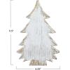 imageCreative CoOp Distressed Wood Christmas Tree White