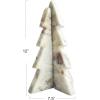 imageCreative CoOp Interlocking Marble Tree Decor Mint and Chocolate Brown Marble Coloring12 H