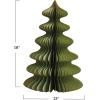 imageCreative CoOp Paper Folding Honeycomb Tree with Gold Glitter Mint Green