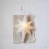 imageCreative CoOp Plastic Star Ornament with Glitter and LED Light White