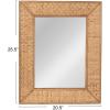 imageCreative CoOp Rattan Rectangle Wall Mirror NaturalNatural