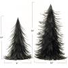 imageCreative CoOp Round Decorative Feather Trees Navy Color Set of 2