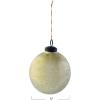 imageCreative CoOp Round Glass Seeded Ball Ornament Antique Gold Finish