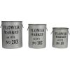 imageCreative CoOp Set of 3 Flower Market Buckets