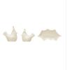 imageCreative CoOp Stoneware Bird Salt and Pepper Shakers on Leaf White