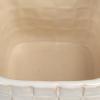 imageCreative CoOp Stoneware Planter with Debossed Woven Grid Pattern White
