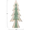 imageCreative CoOp Tall Decorative Unglazed Stoneware Tree Decor with Reactive Glaze Green