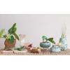 imageCreative CoOp TerraCotta Vase Planter with Embossed Lines and Crackle Glaze Green