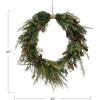 imageFaux Pine Wreath with Pinecones ampamp Wrapped Jute Hanger