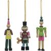 imageCreative CoOp Decorative Wood Toy Ornaments Multicolor Set of 3