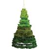 imageCreative CoOp Handmade Felt Hanging Collapsible Ring Tree Green Ombre