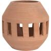 imageCreative CoOp Handmade Terracotta PlanterCandle Holder with CutOuts