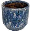 imageCreative CoOp Large Decorative TerraCotta Planter with Crackle Glaze Blue