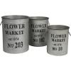 imageCreative CoOp Set of 3 Flower Market Buckets