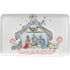 imageCreative CoOp Stoneware Nativity Platter Oh Come Let Us Adore Him Multicolor