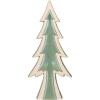 imageCreative CoOp Tall Decorative Unglazed Stoneware Tree Decor with Reactive Glaze Green