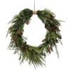 imageFaux Pine Wreath with Pinecones ampamp Wrapped Jute Hanger