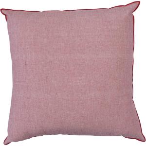 imageCreative CoOp 24quot Square Woven Cotton Pillow wPiping Red