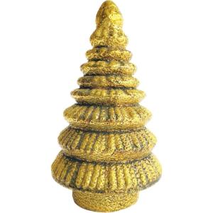 imageCreative CoOp Antique Embossed Glass Tree Gold