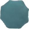 imageCreative CoOp 16 Inches Cotton and Jute Embroidered Octagon Shaped Blue Pillow