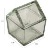 imageCreative CoOp 20Ounce Glass House Shaped Jar with Lid Clear20Ounce
