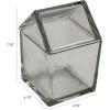 imageCreative CoOp 20Ounce Glass House Shaped Jar with Lid Clear45Ounce