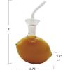imageCreative CoOp 4Ounce Glass Lemon Shaped Oil Cruet with Stopper Yellow