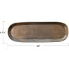imageCreative CoOp Aluminum Tray Antique Brass Finish