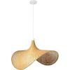 imageCreative CoOp Bamboo Fan Pendant Lamp Natural 6 Feet Cord 60 Watt Bulb Maximum Hardwire Only
