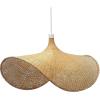 imageCreative CoOp Bamboo Fan Pendant Lamp Natural 6 Feet Cord 60 Watt Bulb Maximum Hardwire Only