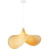 imageCreative CoOp Bamboo Fan Pendant Lamp Natural 6 Feet Cord 60 Watt Bulb Maximum Hardwire Only
