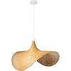 imageCreative CoOp Bamboo Fan Pendant Lamp Natural 6 Feet Cord 60 Watt Bulb Maximum Hardwire Only