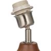 imageCreative CoOp Ceramic Table Lamp with Linen Shade and CutOuts Brown and Natural