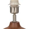 imageCreative CoOp Ceramic Table Lamp with Linen Shade and CutOuts Brown and Natural