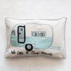 imageCreative CoOp Cotton Embroidered Camper Design and Message Multicolor Lumbar Pillow Multi