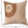 imageCreative CoOp Cotton Embroidered Suzani Chambray Back Pillow 16quot L x 16quot W x 2quot H Multicolor