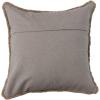 imageCreative CoOp Cotton Slub Throw Geometric Embroidery and Fringe Brown Pillow