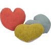 imageCreative CoOp Cotton Tufted Heart Shaped Pillow Multicolor Set of 3 Multi