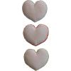 imageCreative CoOp Cotton Tufted Heart Shaped Pillow Multicolor Set of 3 Multi
