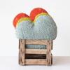 imageCreative CoOp Cotton Tufted Heart Shaped Pillow Multicolor Set of 3 Multi