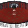 imageCreative CoOp DF2196 Charcoal Cotton Velvet Pendant Tassels Ceiling Lights Blue Teal Gray